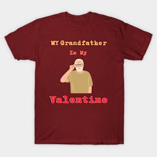 Proud Grandpa T-shirt: Celebrate Grandpa's Wisdom and Love on Valentine's Day T-Shirt